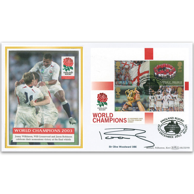 2003 England Rugby World Champions M/S BLCS 2500 - Signed Clive Woodward