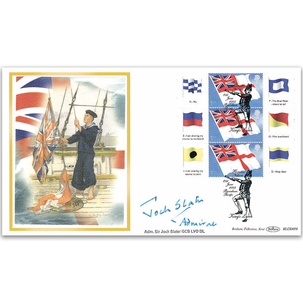 2005 White Ensign Smilers Sheet BLCS 2500 - Signed by Admiral Sir Jock Slater GCB