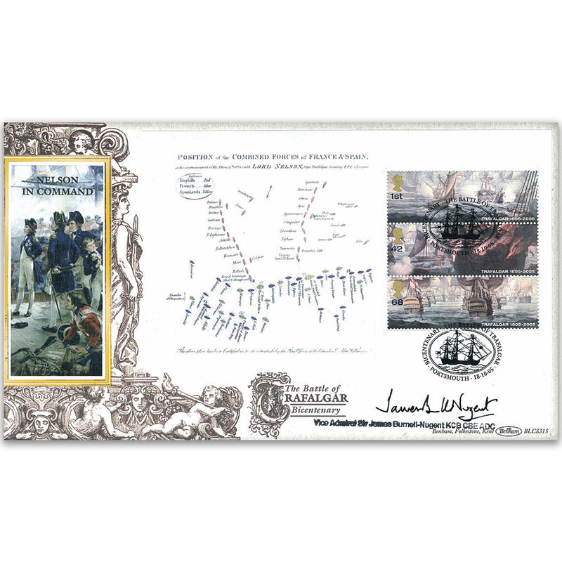 2005 Trafalgar Bicentenary BLCS 2500 - Signed by Vice Admiral Sir James Burnell-Nugent
