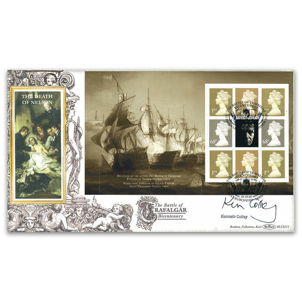 2005 Trafalgar Bicentenary PSB BLCS Pane 4 - Signed Kenneth Colley