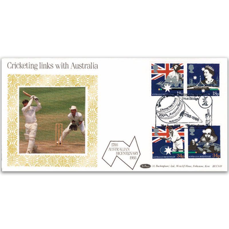 1988 Australian Settlement Bicentenary BLCS - Cricketing Links with Australia