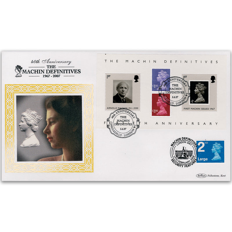 2007 Machin Definitives M/S BLCS 2500 - Doubled 2009