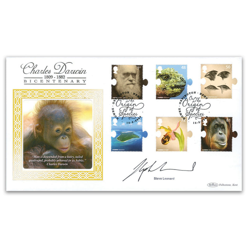 2009 Charles Darwin 200th BLCS 2500 - Signed by Steve Leonard