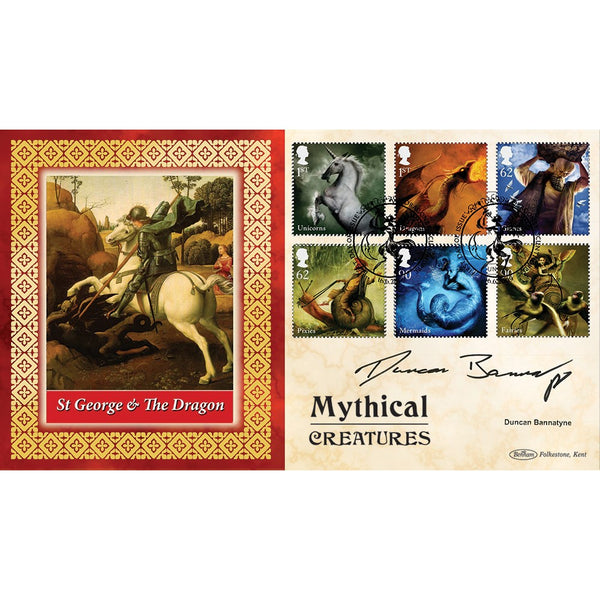 2009 Mythical Creatures Stamps BLCS 2500 - Signed Duncan Bannatyne
