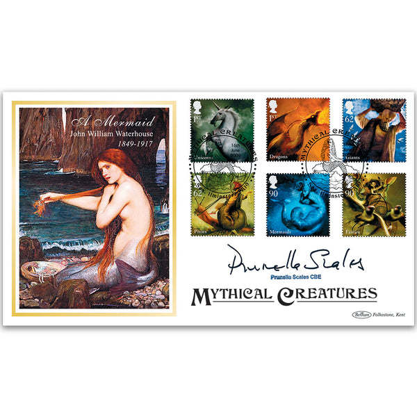 2009 Mythical Creatures Stamps BLCS 5000 - Signed by Prunella Scales