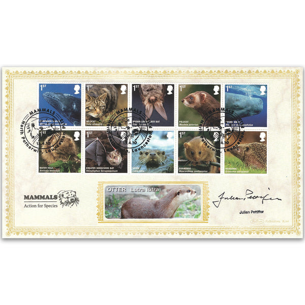 2010 Mammals Stamps BLCS 5000 - Signed Julian Pettifer