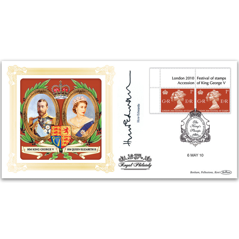 2010 Festival Of Stamps, 1st from M/S BLCS 5000 - Signed Huw Edwards
