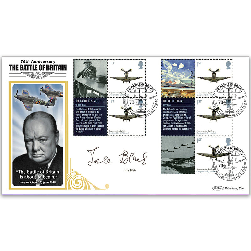 2010 Battle of Britain PSB BLCS Cover 1 - Signed Isla Blair