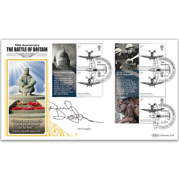 2010 Battle of Britain PSB BLCS Cover 4 - Signed Neil Dudgeon