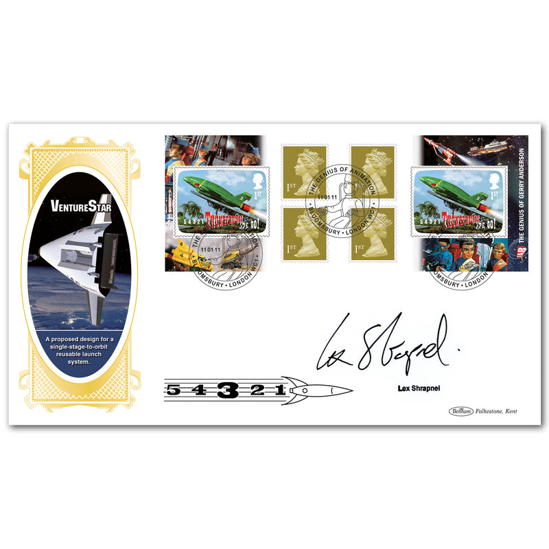 2011 Gerry Anderson FAB Retail Booklet BLCS 5000 - Signed Lex Shrapnel