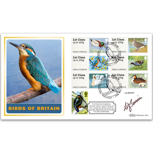 2011 Post & Go - Birds of Britain BLCS 5000 - Signed by Liz Bonnin