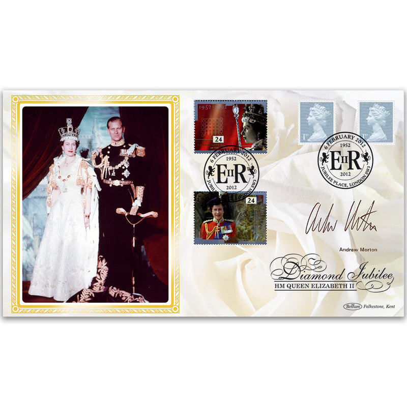 2012 Queen's Diamond Jubilee 1st from Booklet BLCS 2500 - Signed by Andrew Morton