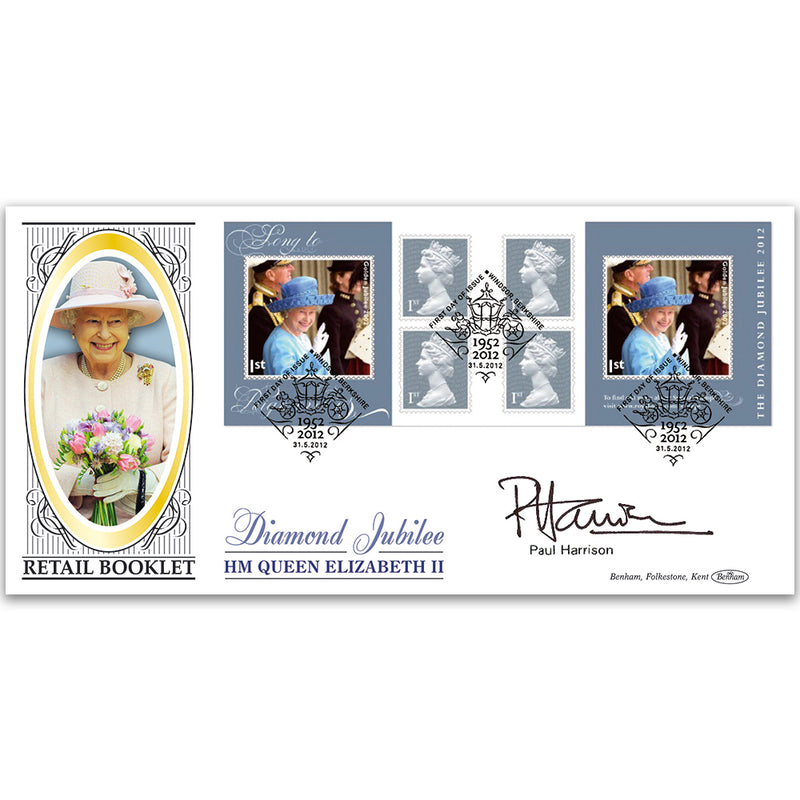 2012 Diamond Jubilee Retail Bklt BLCS 2500 - Signed Paul Harrison