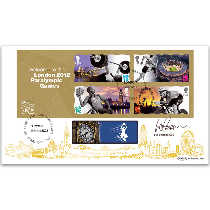 2012 Welcome to the Paralympic Games M/S BLCS 2500 - Signed Lee Pearson CBE