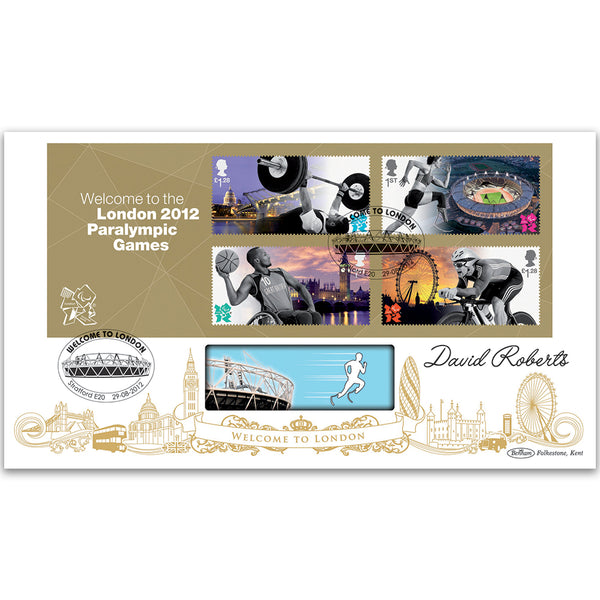 2012 Paralympic Games. Signed  Minature Sheet BLCS 5000