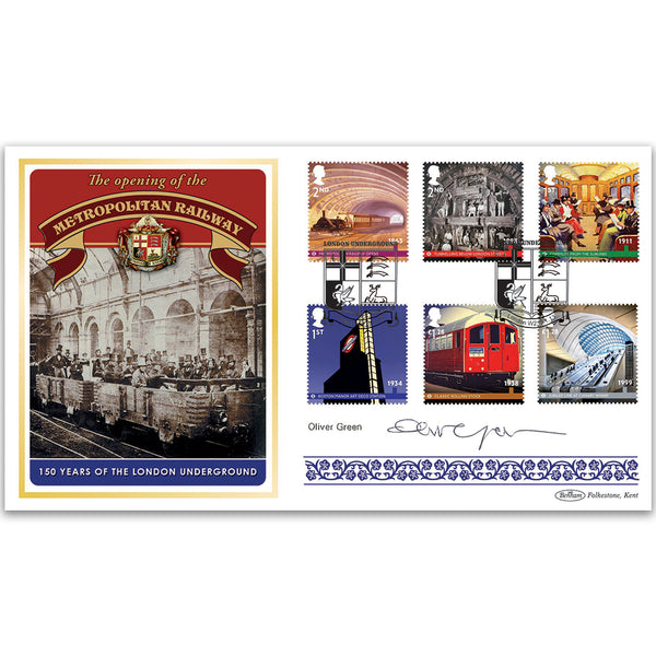 2013 150th Anniversary of London Underground Stamps BLCS 5000 - Signed Oliver Green