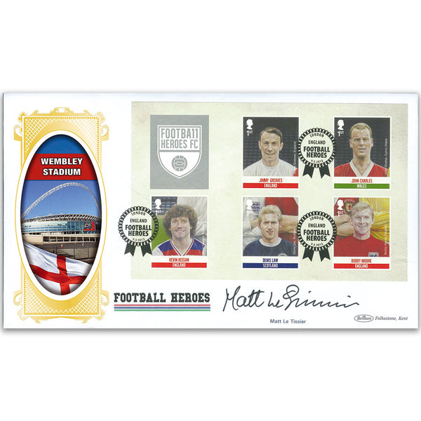 2013 Football Heroes PSB BLCS 5000 - Cover 1 (P2) F/Ball x 5 Greaves - Signed by Matt Le Tissier