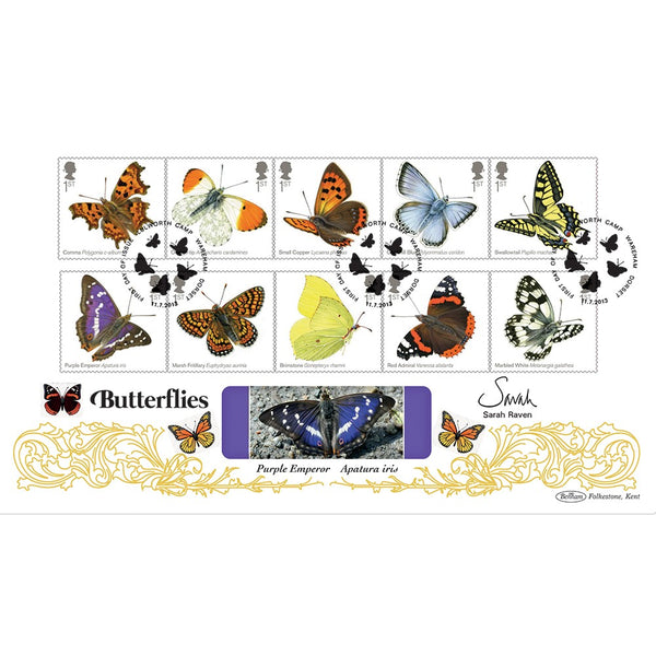 2013 Butterflies Stamps BLCS 2500 - Signed Sarah Raven
