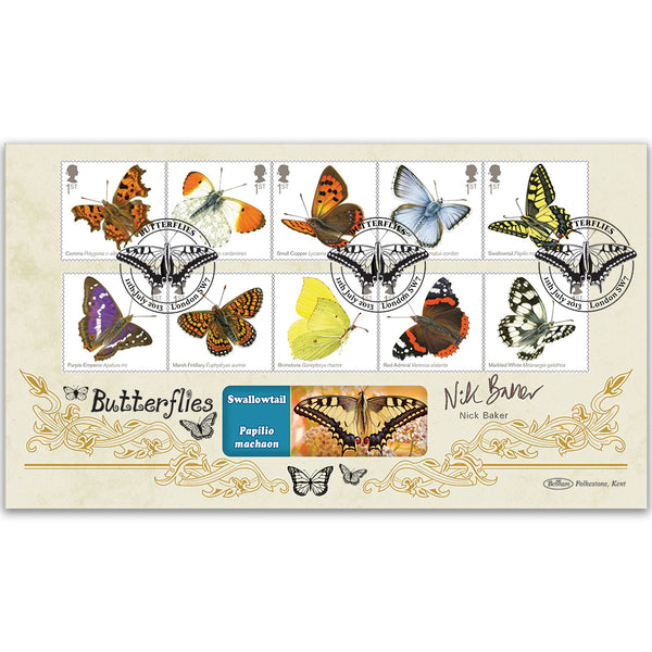 2013 Butterflies Stamps BLCS 5000 - Signed Nick Baker