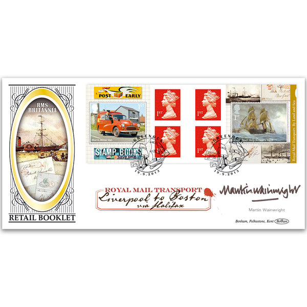 2013 Royal Mail Transport Retail Booklet BLCS 5000 - Signed Martin Wainwright