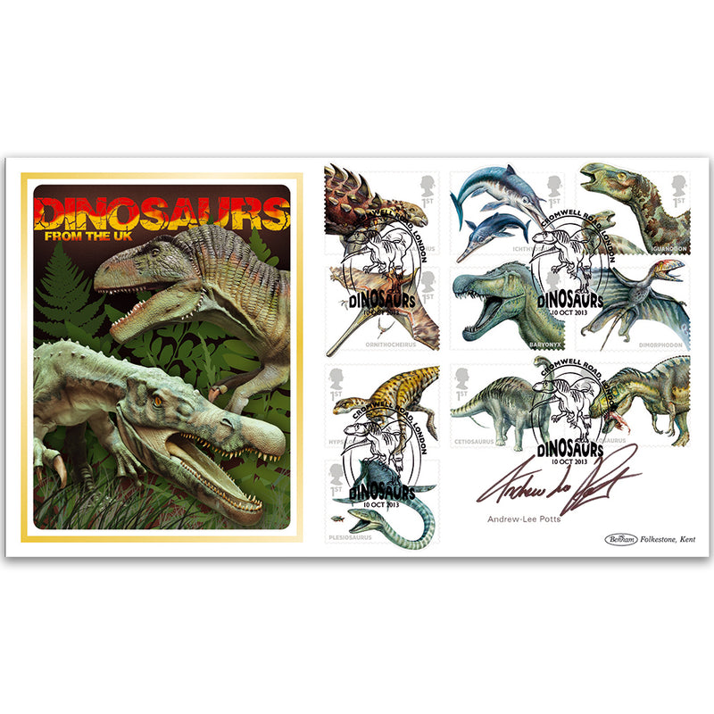 2013 Dinosaur Stamps BLCS 5000 - Signed Andrew-Lee Potts