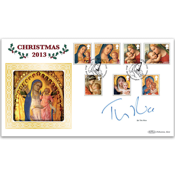 2013 Christmas Stamps BLCS 2500 Signed Sir Tim Rice