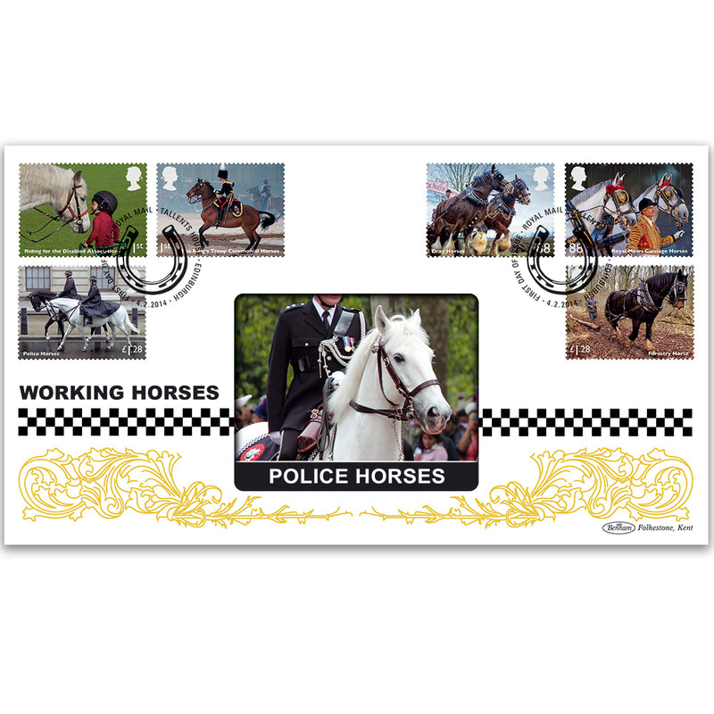 2014 Working Horses Stamps BLCS 2500