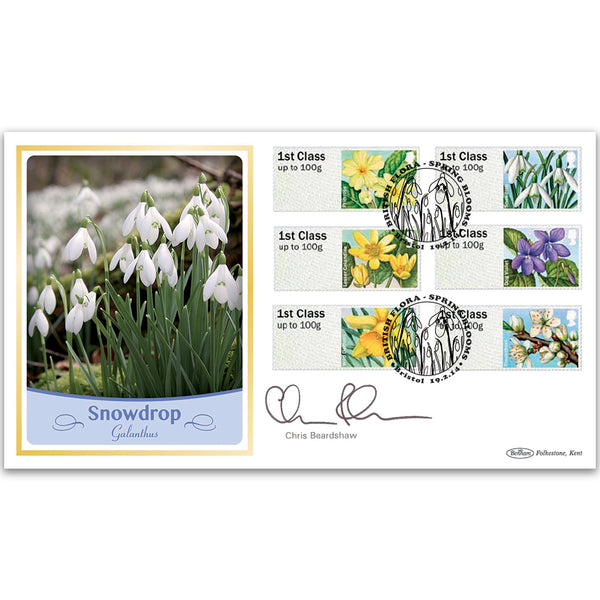 2014 Post & Go British Flora-Spring Blooms BLCS 5000 - Signed Chris Beardshaw