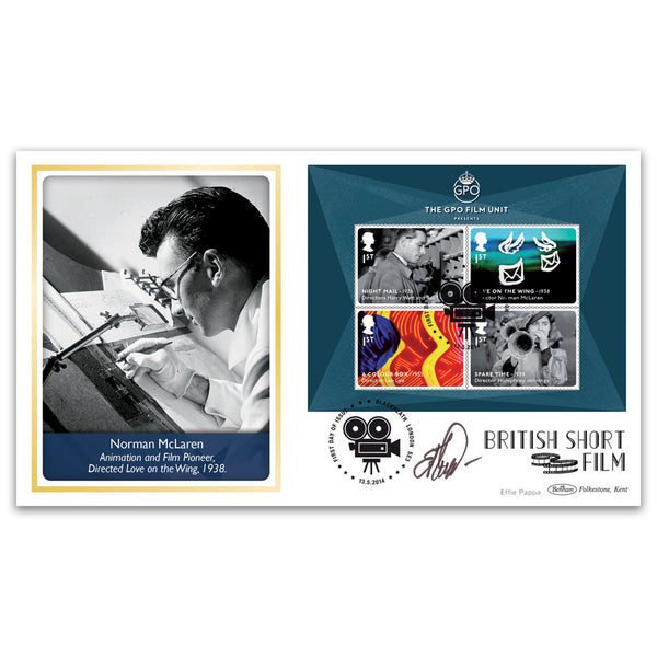 2014 Great British Films M/S BLCS 2500 Signed Effie Pappa