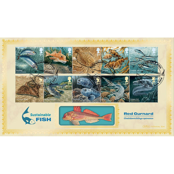 2014 Sustainable Fish Stamps BLCS 5000