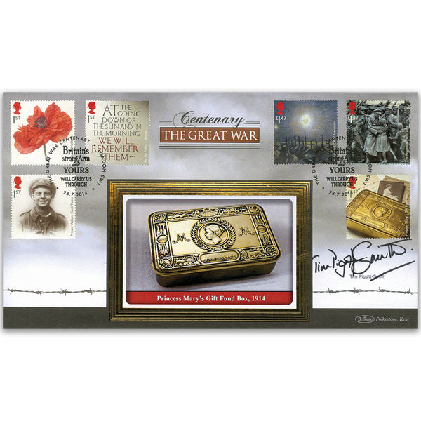 2014 The Great War Stamps BLCS 2500 Signed Tim Piggot-Smith