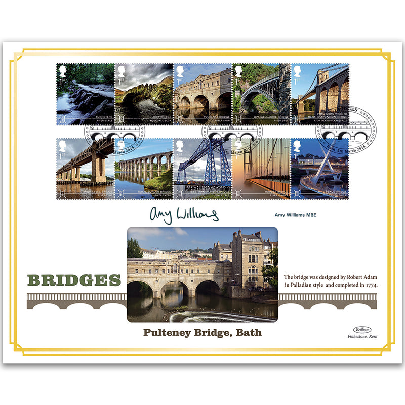 Bridges Stamps BLCS 5000 - Signed by Amy Williams MBE
