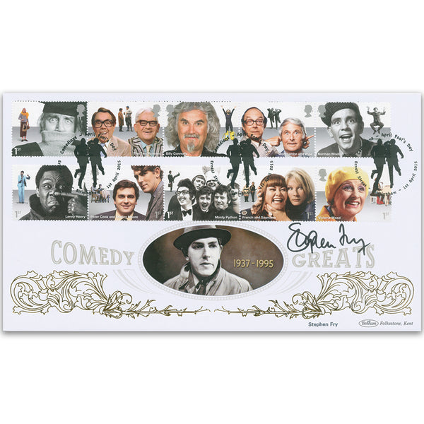2015 Comedy Greats Stamps BLCS 2500 Signed Stephen Fry