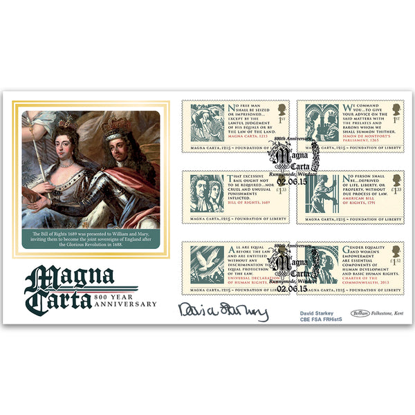 2015 Magna Carta 800th Ann. BLCS2500 Sig DAVID STARKEY
