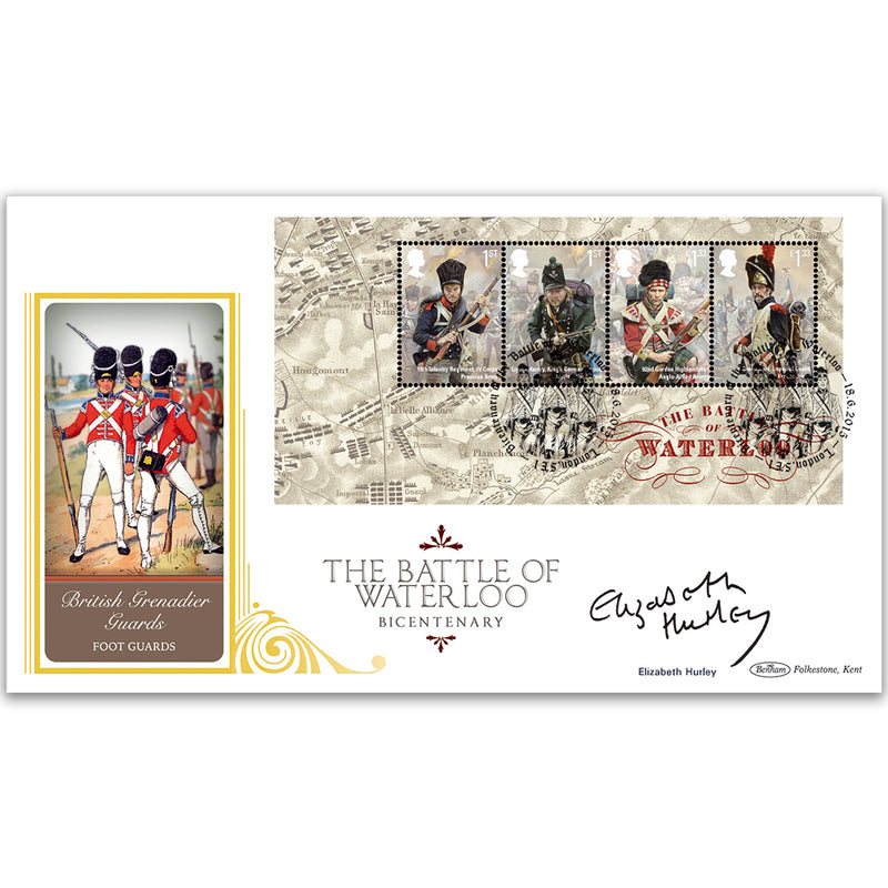 2015 Battle of Waterloo m/s BLCS 5000 - Signed Elizabeth Hurley