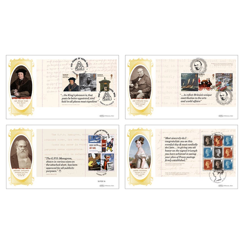2016 Royal Mail 500 PSB Set of 4 BLCS Cover