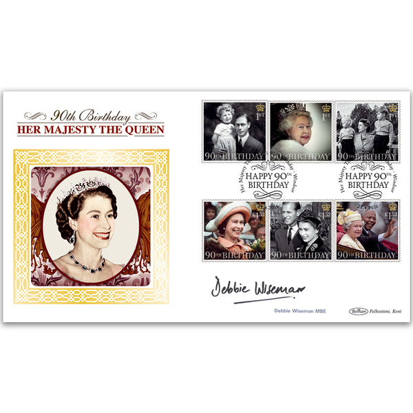 2016 Queen's 90th Bday Stps BLCS 2500 Signed Debbie Wiseman MBE