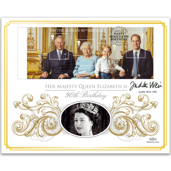2016 Queen's 90th Barcoded M/S Ltd Ed 1000 - Signed by Judith Weir CBE