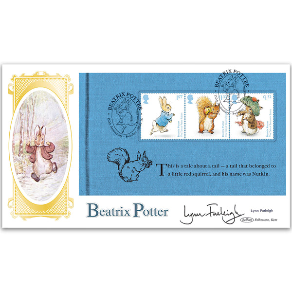 2016 Beatrix Potter PSB BLCS Cover 1 - (P2) Squirrel Nutkin - Signed Lynn Farleigh