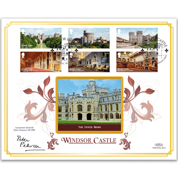 2017 Windsor Castle Stamps BLCS 2500 - Signed Lt Gen Peter Pearson CB CBE