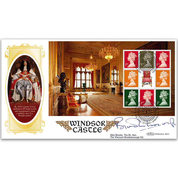 2017 Windsor Castle PSB BLCS Cover 4 - (P3) Defin Pane - Signed by Viscount Brookeborough KG