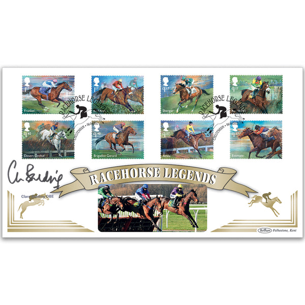 2017 Race Horse Legends Stamps BLCS 5000 Signed Clare Balding OBE