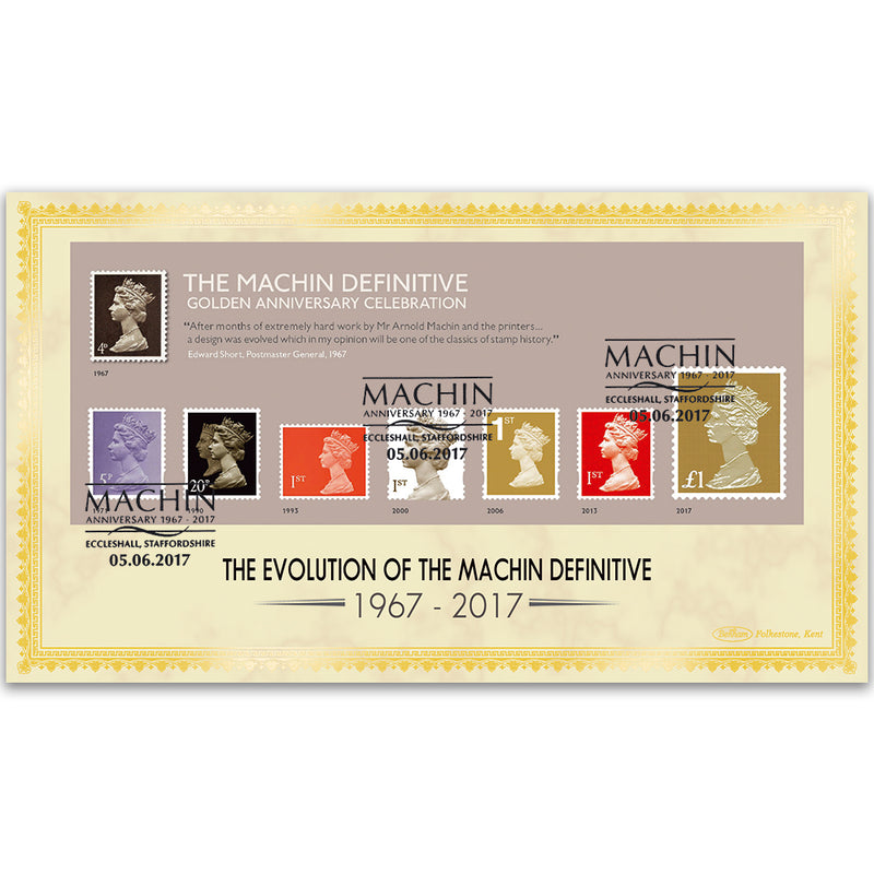 2017 Machin M/S - Golden Anniversary Celebration - Benham BLCS 2500 Cover