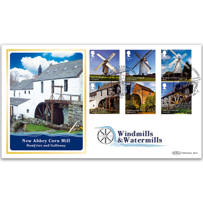 2017 Windmills and Watermills Stamps - Benham BLCS 5000 Cover