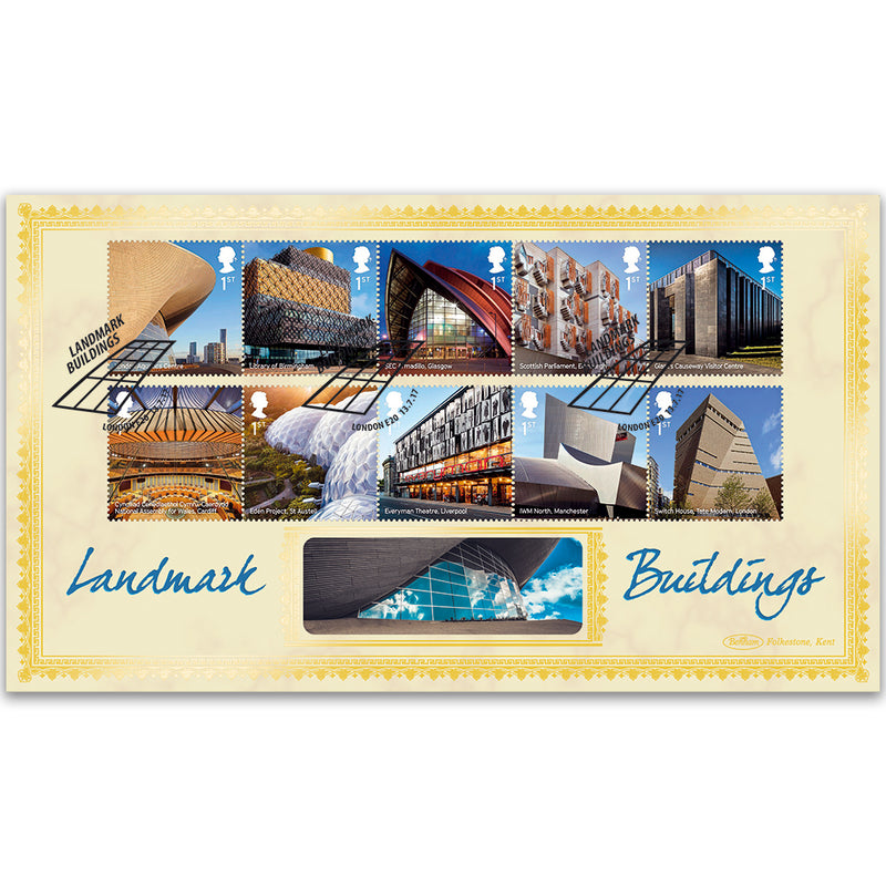 2017 Landmark Buildings Stamps - Benham BLCS 5000 Cover