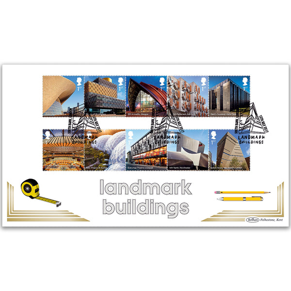 2017 Landmark Buildings Stamps - Benham BLCS 2500 Cover