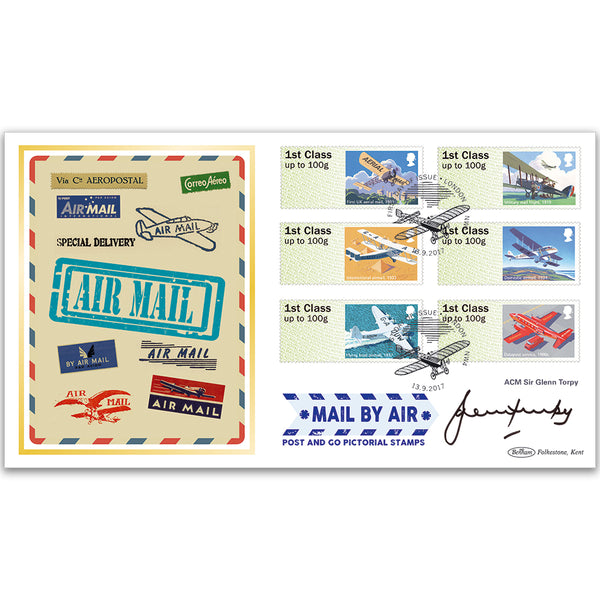 2017 Post & Go Mail By Air BLCS 2500 Signed ACM Sir G Lester Torpy GCB CBE DSO