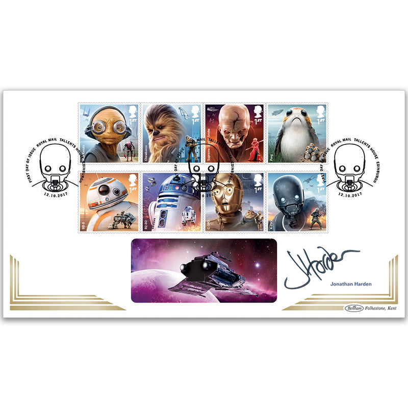 2017 Space Adventures Stamps BLCS 2500 Signed Jonathan Harden