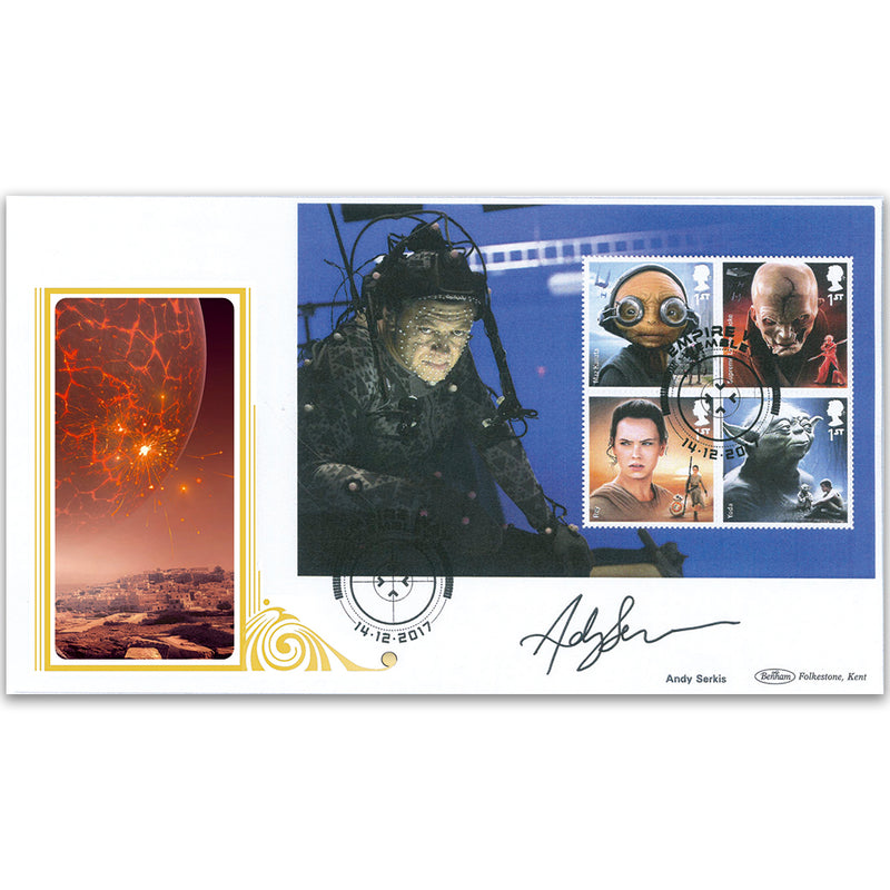 2017 Star Wars PSB - BLCS Cover 2 - Pane 4 (Maz Kanata) - Signed Andy Serkis