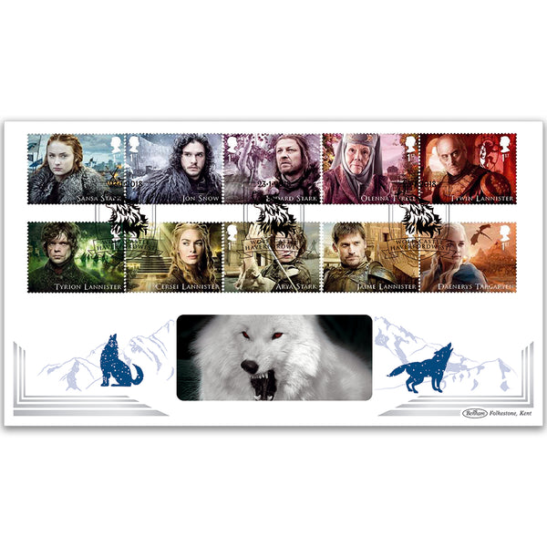 2018 Game Of Thrones Stamps - Benham BLCS 5000 Cover